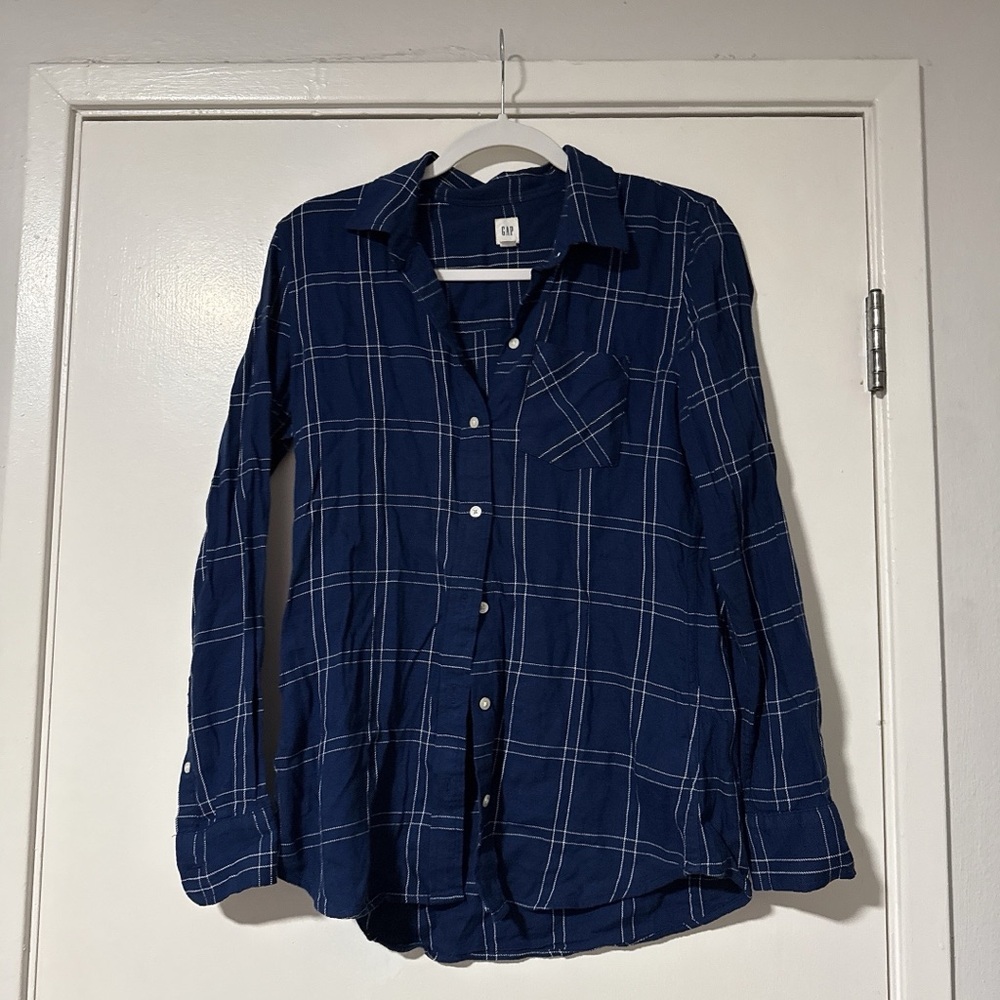 GAP Blue Checkered Shirt
